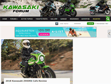 Tablet Screenshot of kawasakiforum.com